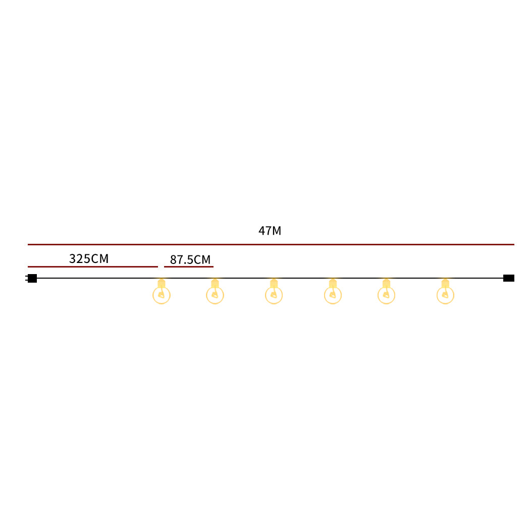 EMITTO 47M Festoon String Lights Kits-1910113023792648194