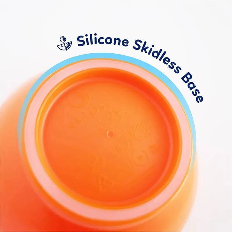 Elipse Kids Spill-Proof Anti-Slip Bowl Stage 1 | Single Pack with Lid Orange-1954803044680077312