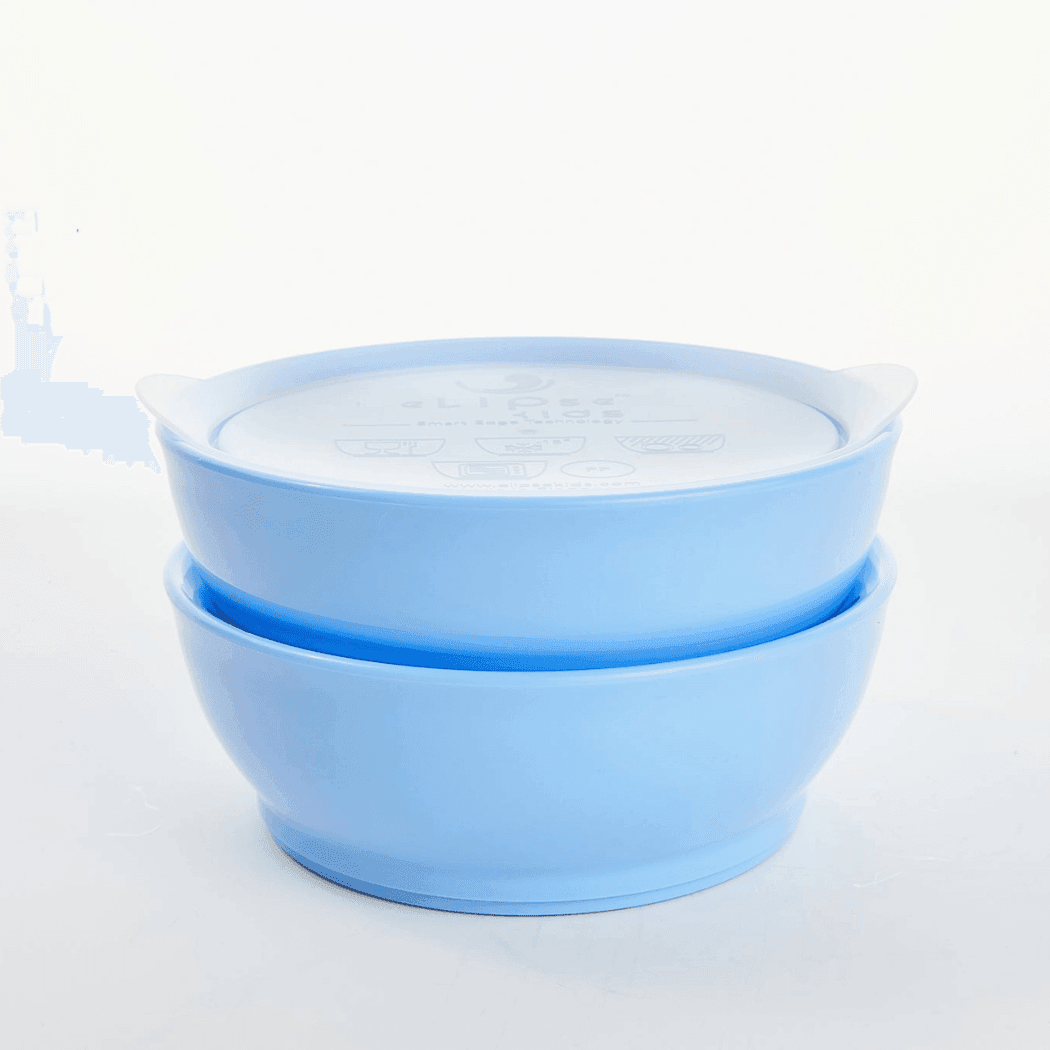 Elipse Kids Spill-Proof Anti-Slip Bowl Stage 3 12oz | Twin Pack with Lid Green-1910112157190721536