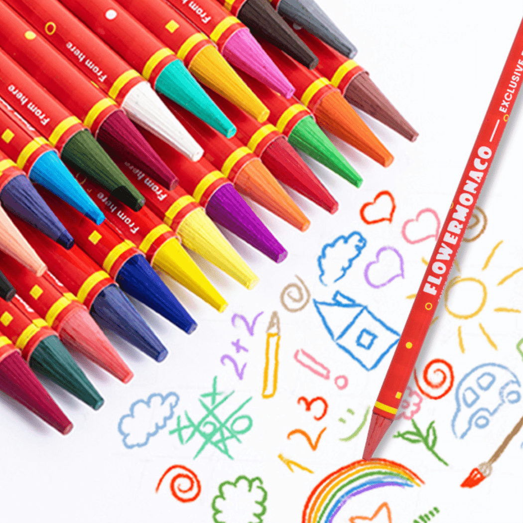 Flower Monaco Fancy Colour Pencils ?Wood Free)-1910112373717471241