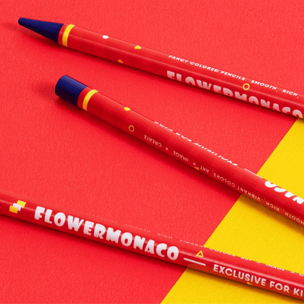 Flower Monaco Fancy Colour Pencils ?Wood Free)-1910112373717471238