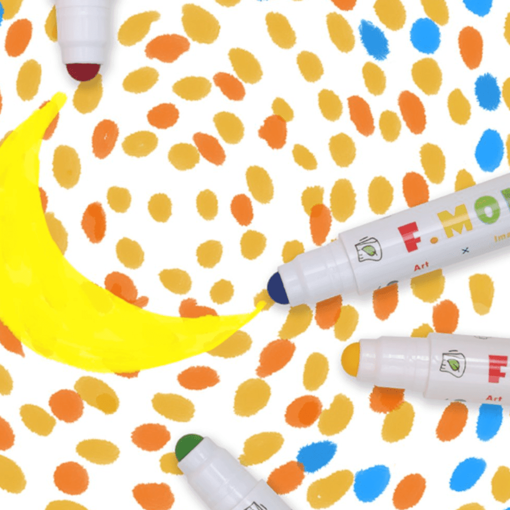Flower Monaco Round Washable Marker 12 Colours-1910112117307084804