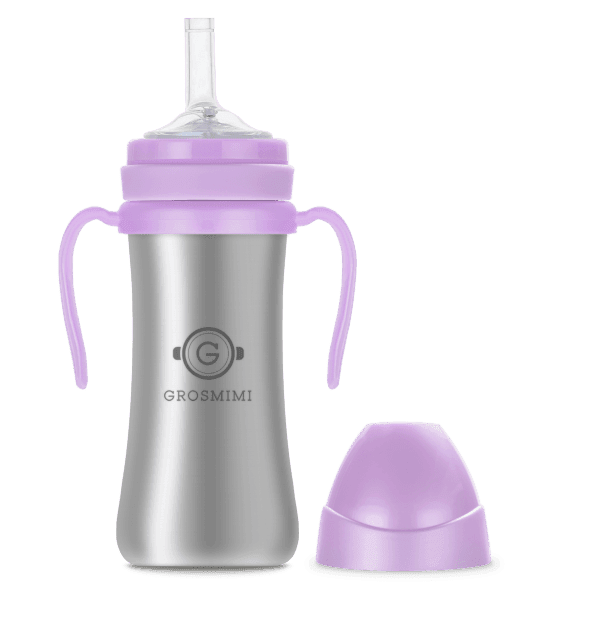 Grosmimi Stainless Straw Cup 200ml Red-1954803142231199745