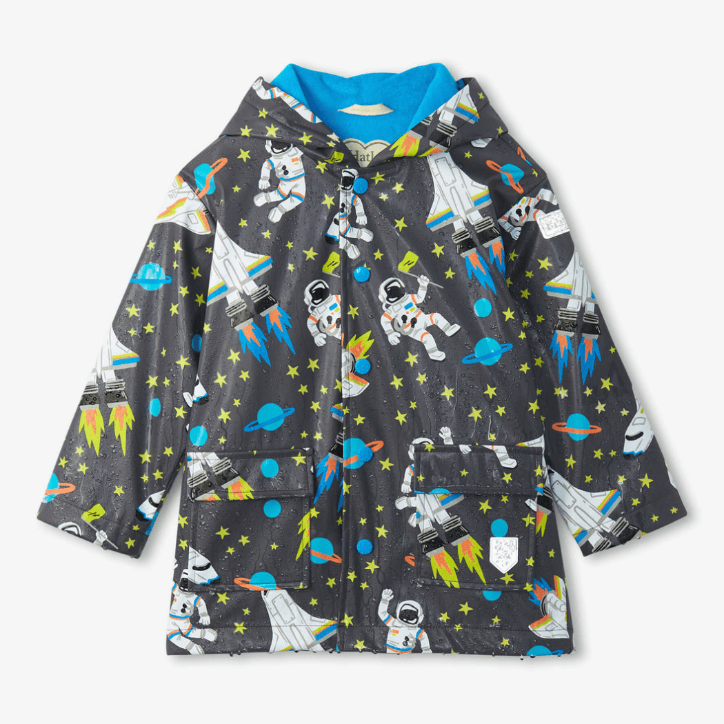 HATLEY Colour Changing Raincoat | Outer Space Size 10-1910112139302014977