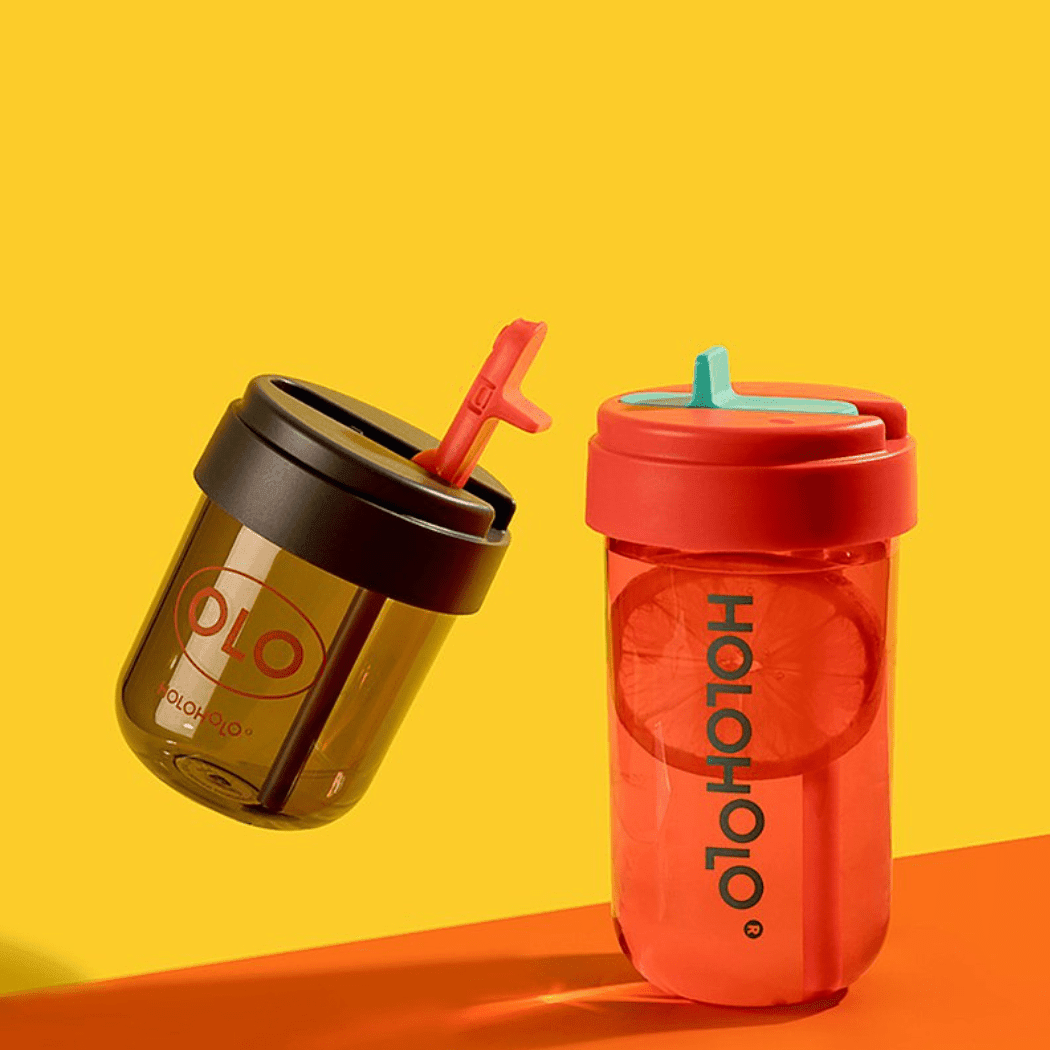 HOLOHOLO Heat-Resistant Reusable Coffee Cup Grey 300ml-1954803129581178881