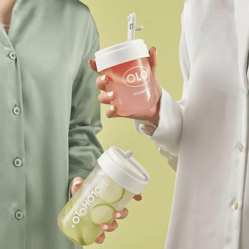 HOLOHOLO Heat-Resistant Reusable Coffee Cup Red 300ml-1954803128486465539