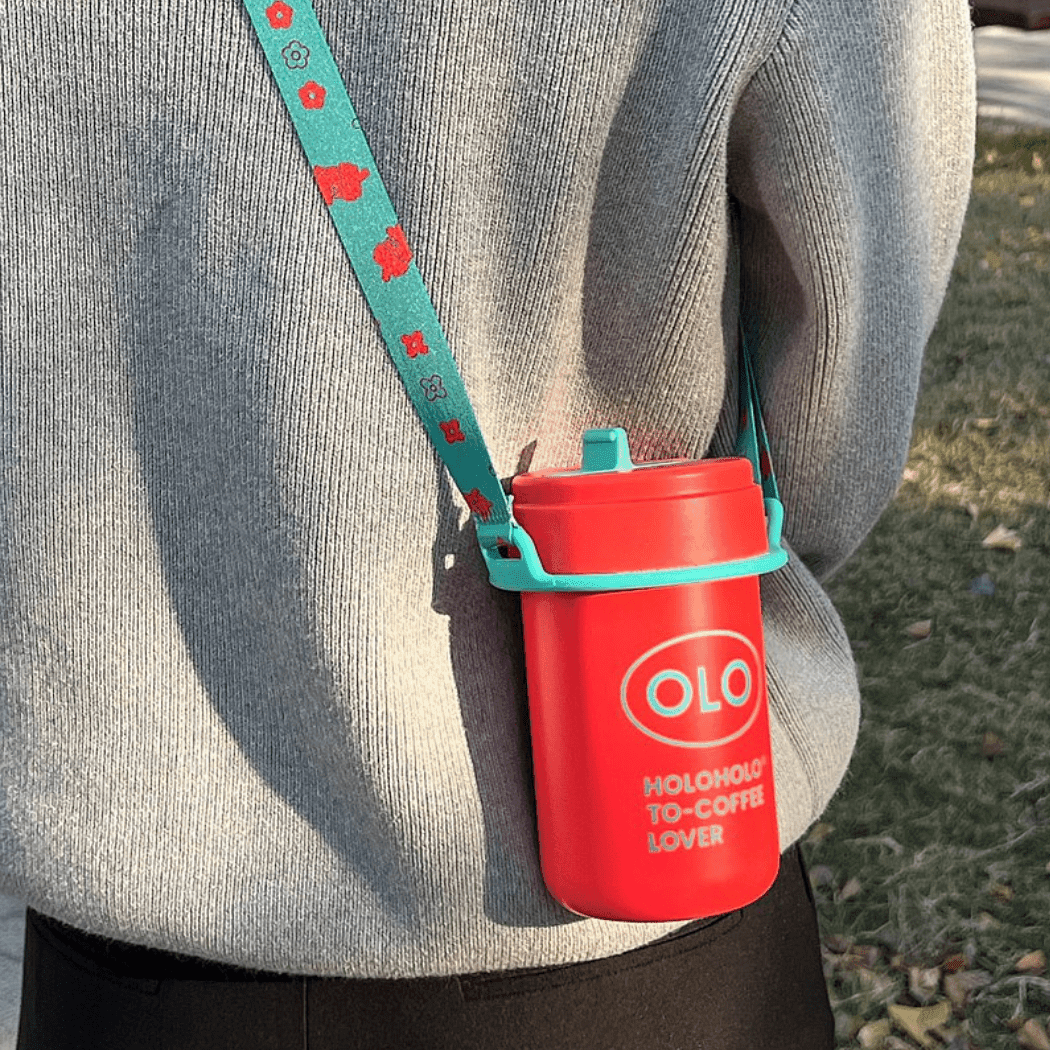 HOLOHOLO Thermo Coffee Cup 380Ml Green-1954803061474070536