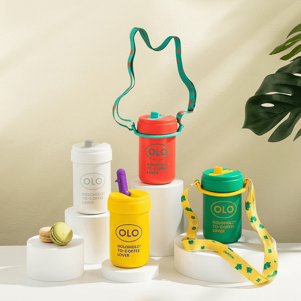 HOLOHOLO Thermo Coffee Cup 380Ml Green-1954803061474070537