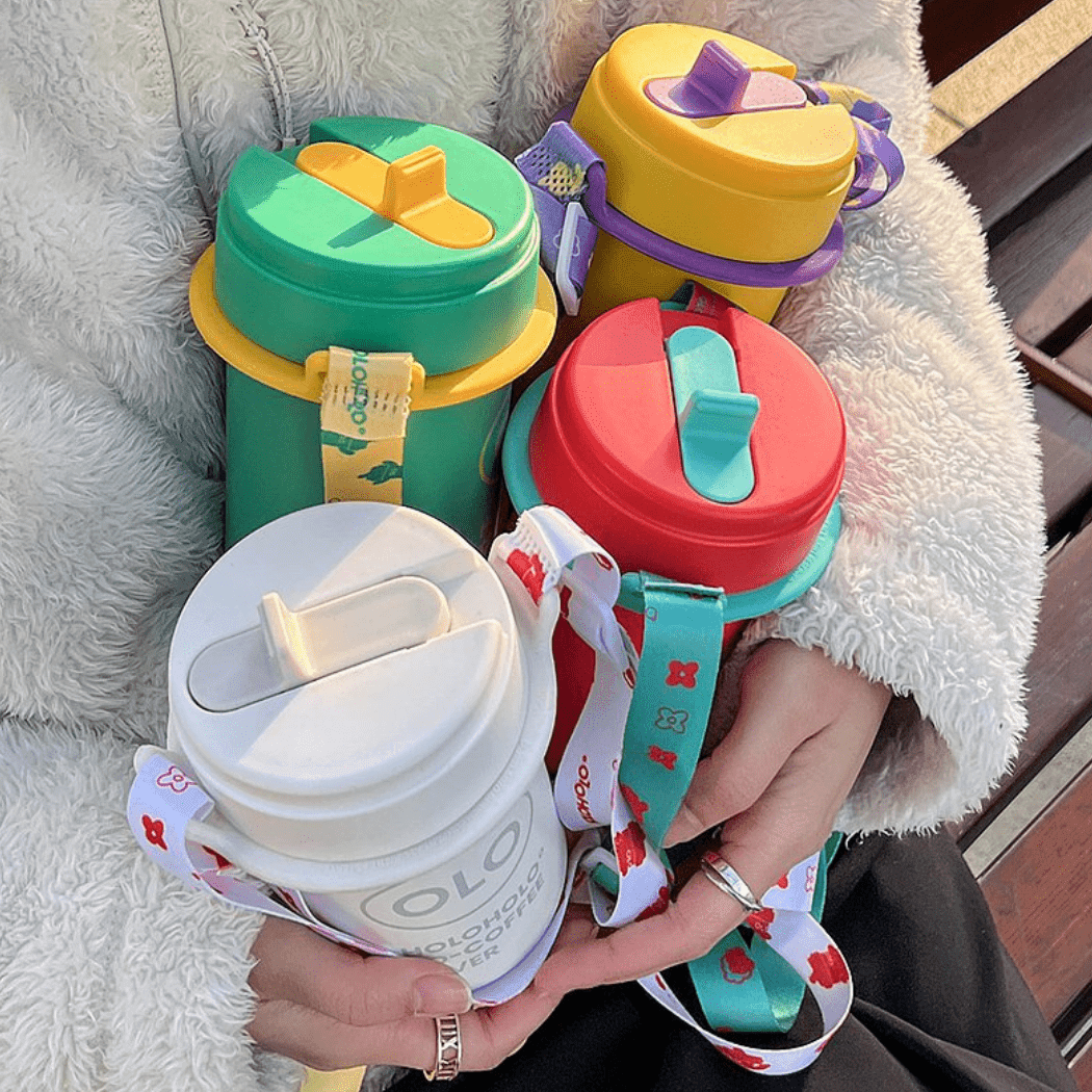 HOLOHOLO Thermo Coffee Cup 380Ml Red-1954803060731678727