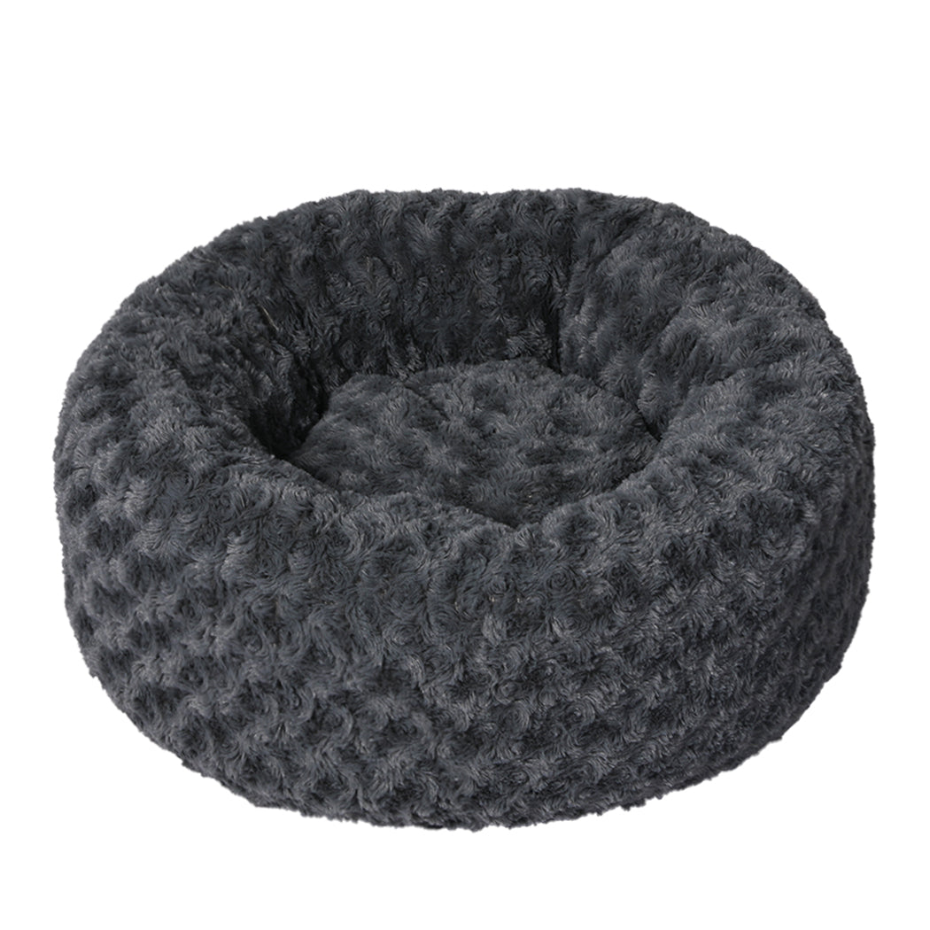 PaWz Calming Dog Bed Warm Soft Plush S Dark Grey Small-1910112467904761856