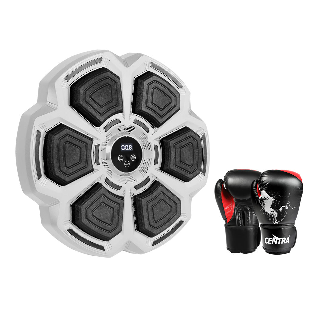 Centra Punching Box With 8OZ Boxing Glove Grey-1910112184977985536