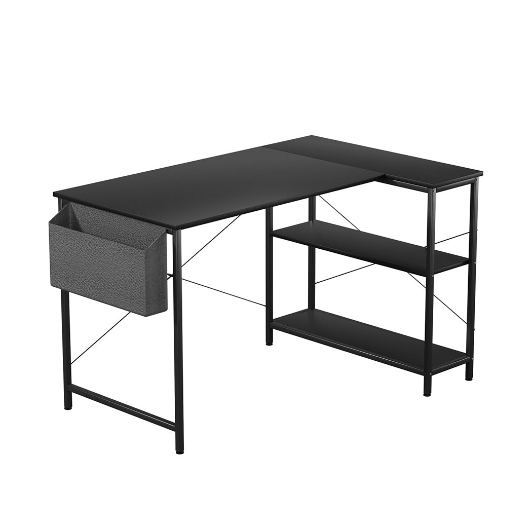 Levede L Shaped Computer Desk Corner Desk Black-1954802381711609856