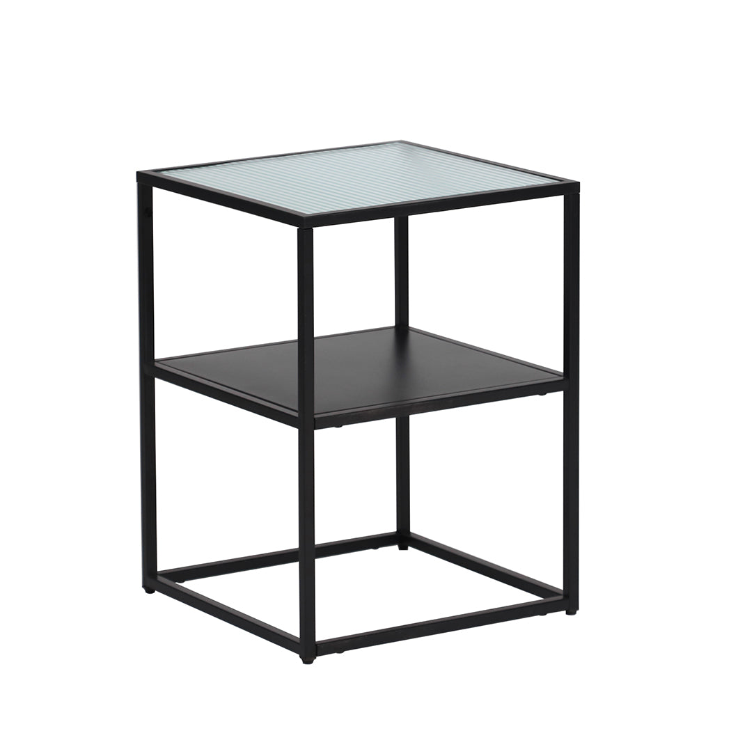Levede Side Table Open Design Steel-1919892934111662080