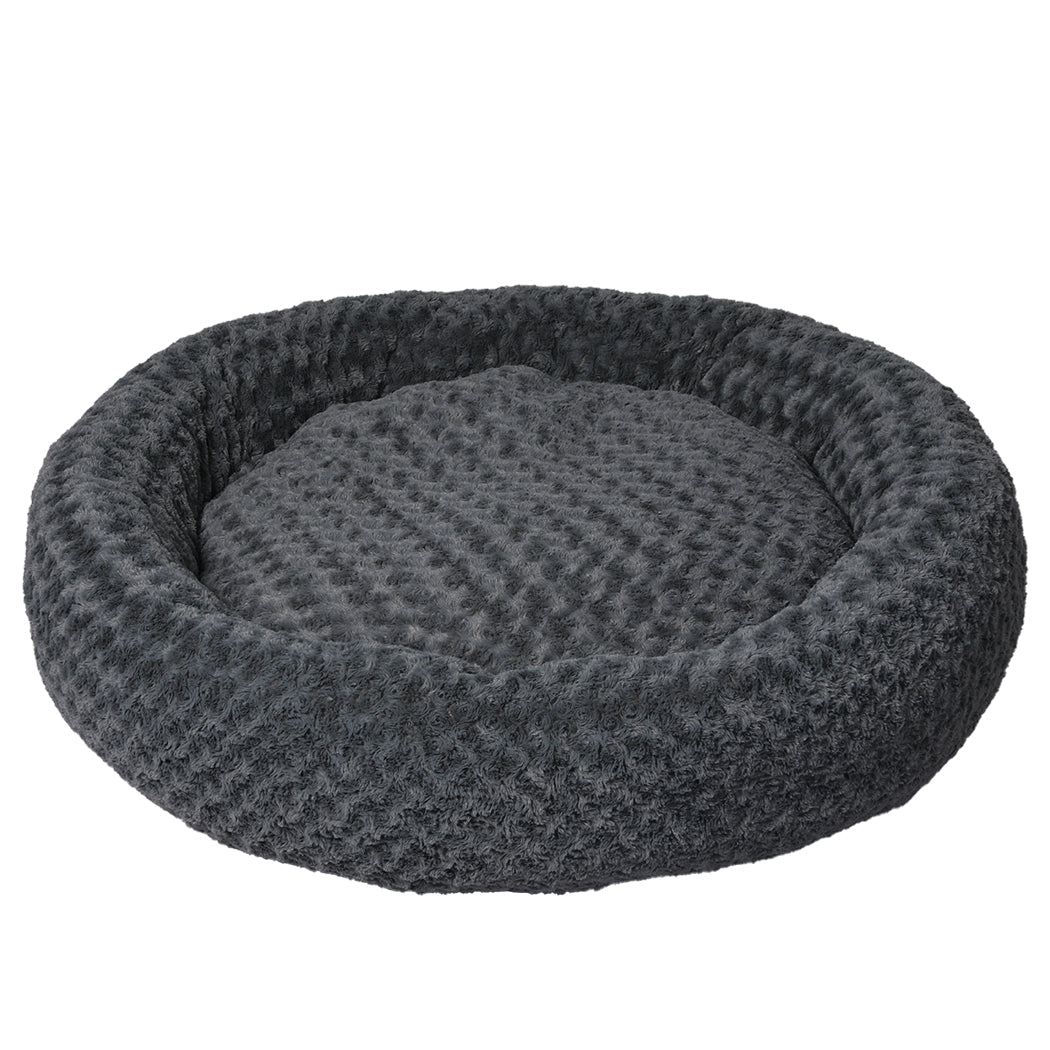 PaWz Calming Dog Bed Warm Soft Plush XL Dark Grey X-Large-1954802551450898432