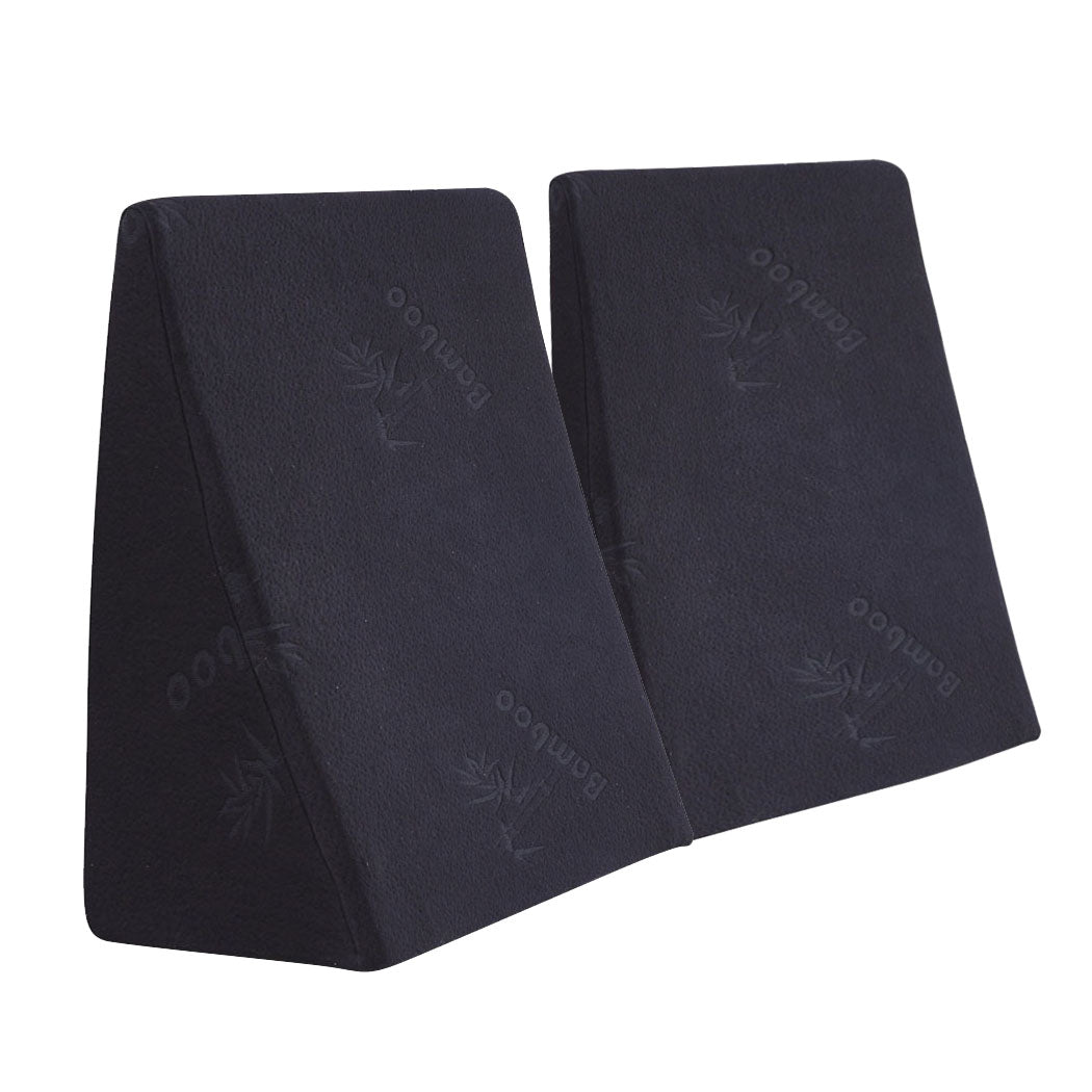 Cool Gel Memory Foam Bed Wedge Pillow With Cover-1954802412137091072