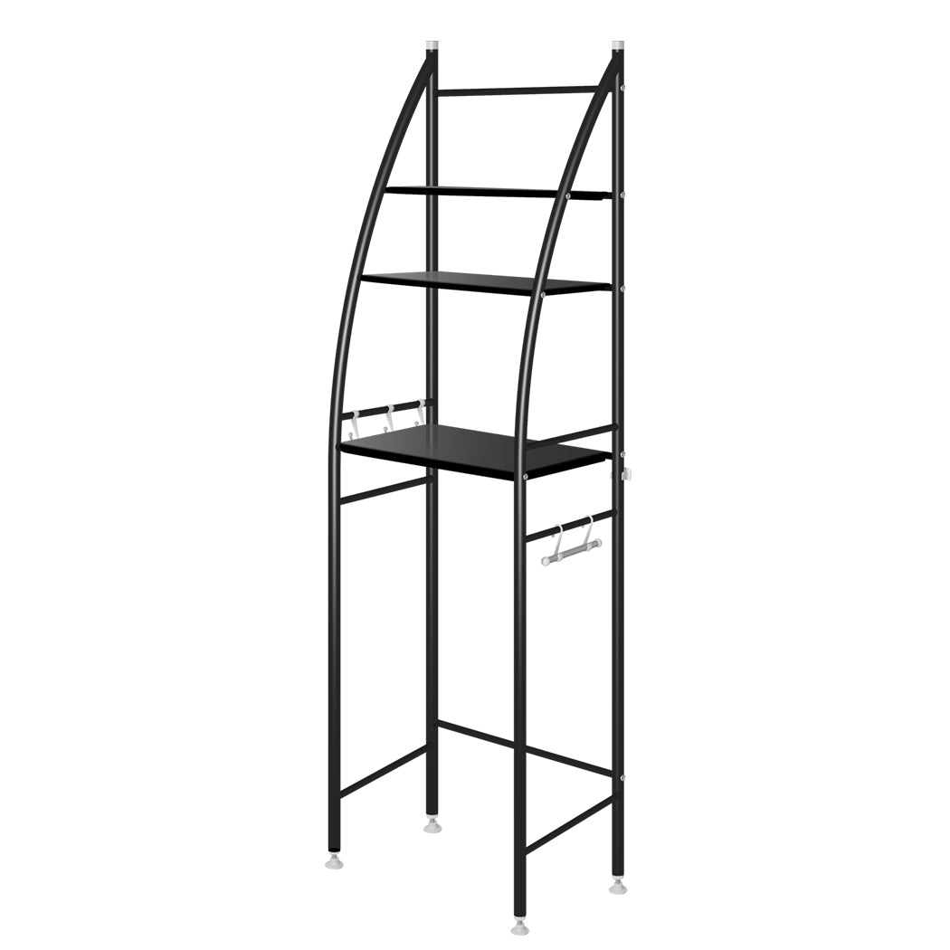 Dutxa 3 Tier Over Toilet Storage Shelf Black-1910113127488425984