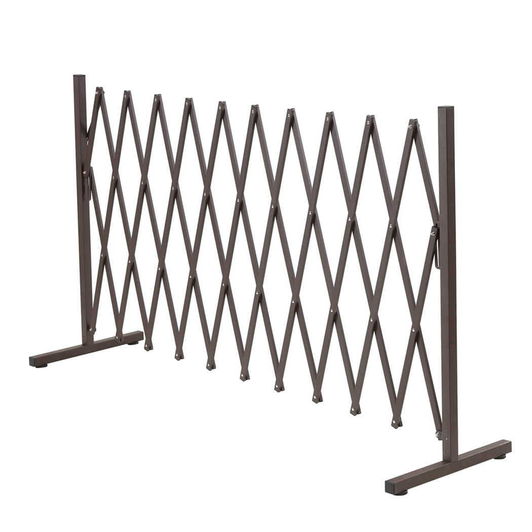 Garden Security Fence Gate Gate Metal Brown-1954802909376024576