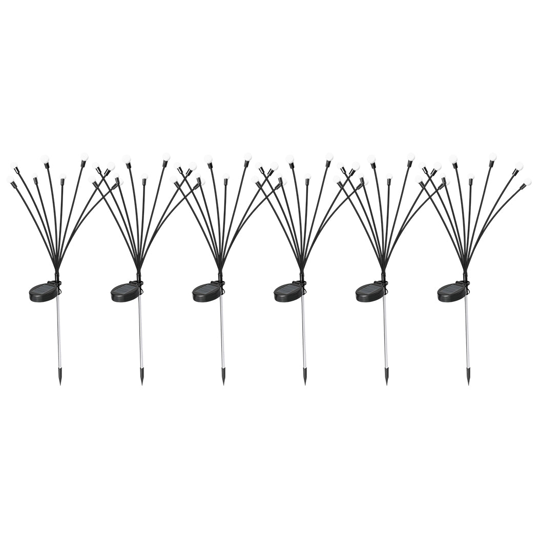 Firfly Solar Lawn Lights 8 LED Outdoor Black-1910112867357691904
