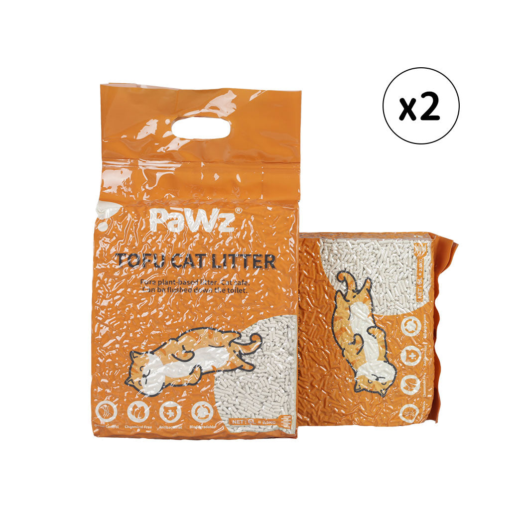 PaWz 2.5kg Tofu Cat Litter Clumping Natural-1954802566198071296
