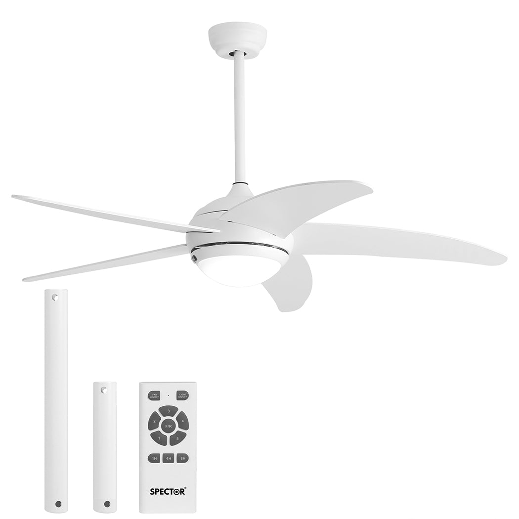 Spector Ceiling Fan 52'' DC Motor Wood White-1954802706438819840