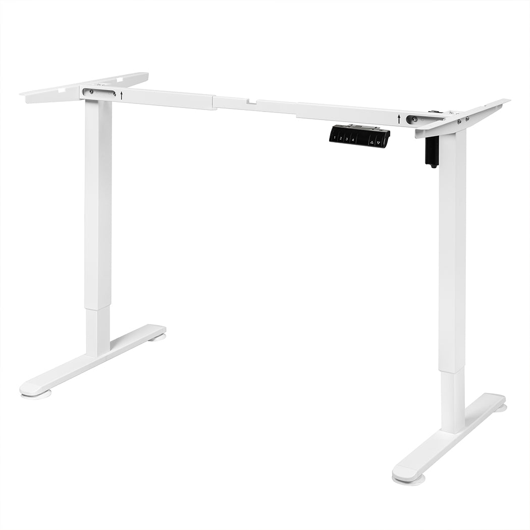 Levede Motorised Standing Desk Frame White Single Motor-1954803014925684736