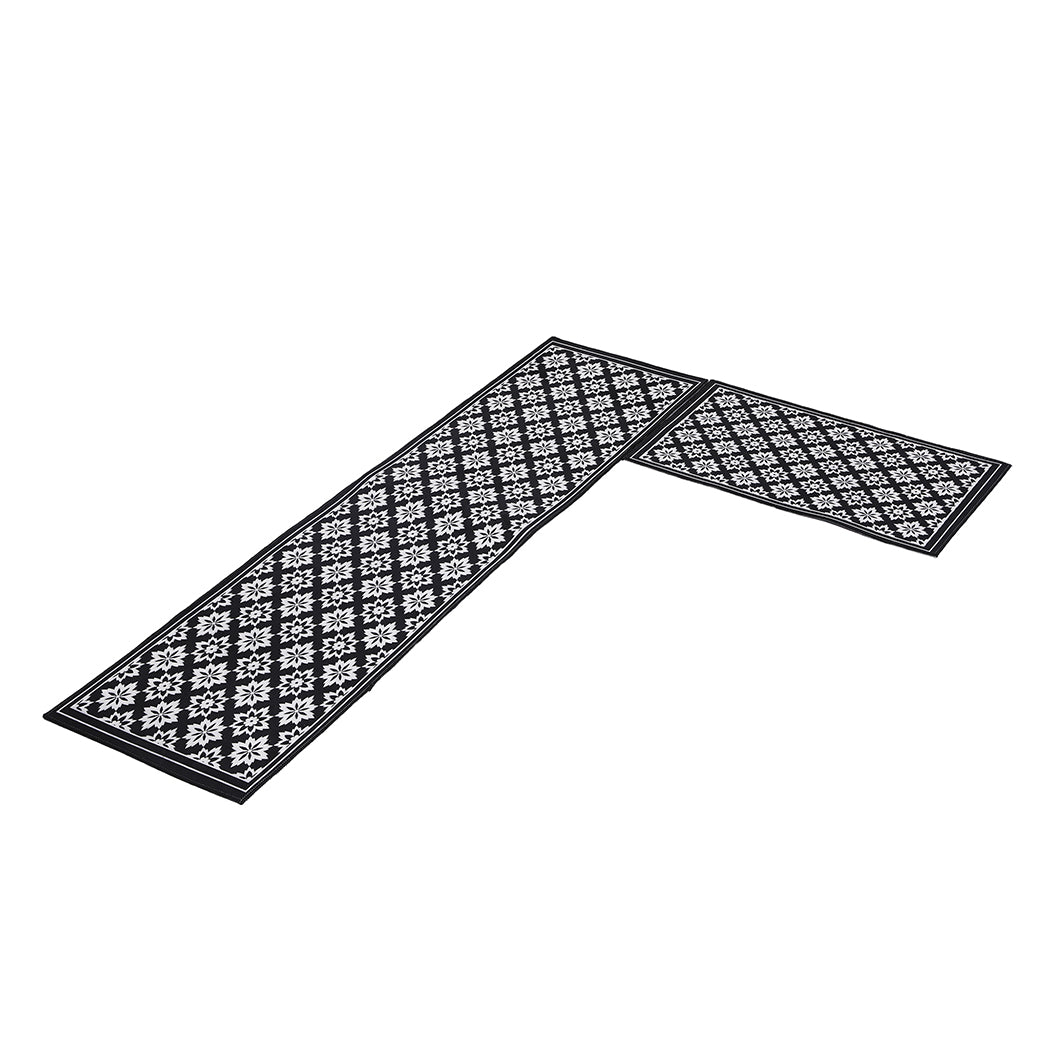 Marlow 2x Kitchen Mat Floor Rugs Area 45x120cm-1910113056717934592