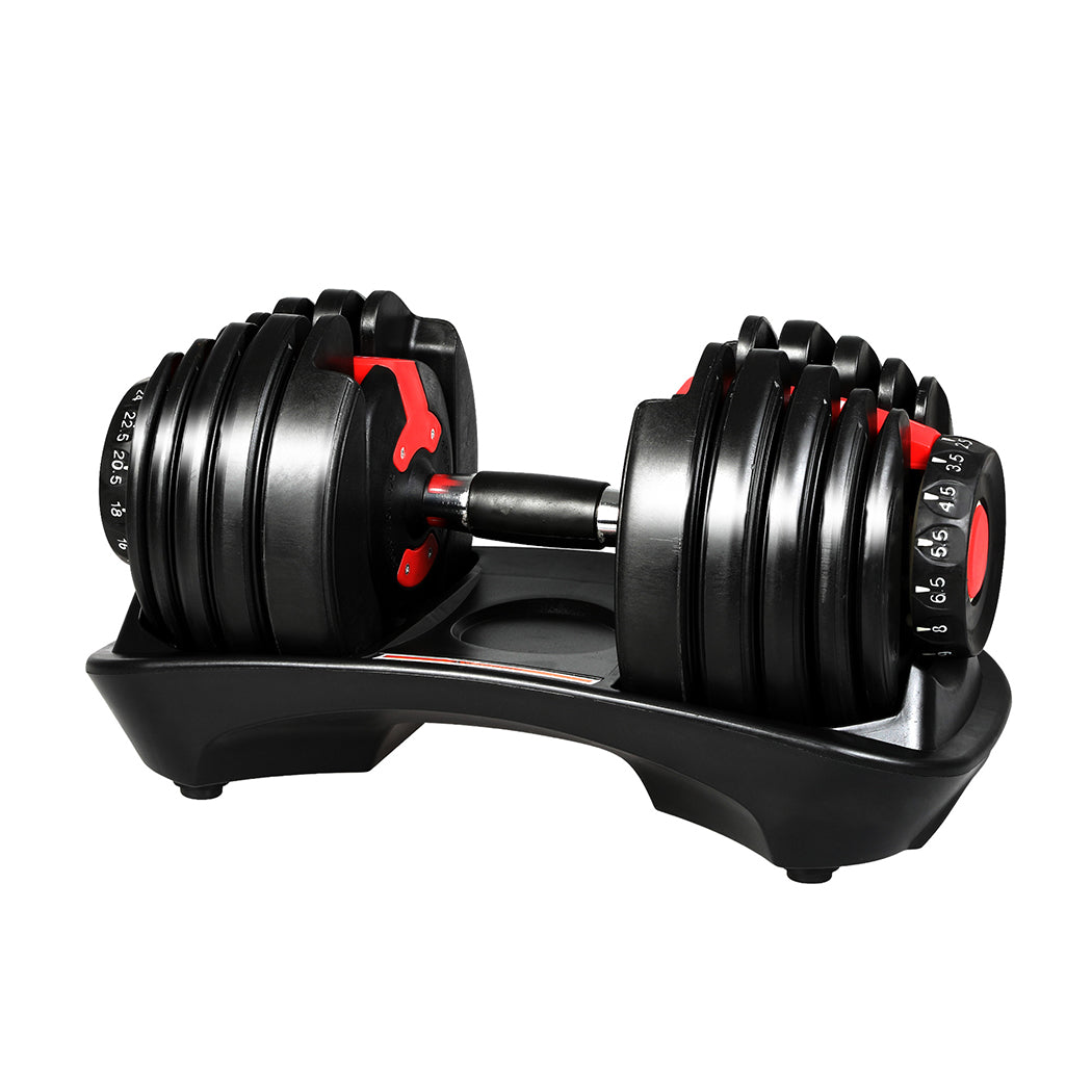 Centra 24kg Adjustable Dumbbell Set Home Gym-1954802366062661632
