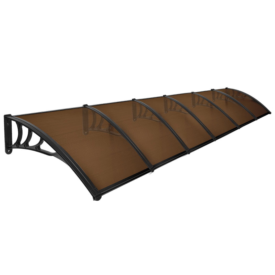 Mountview Window Door Awning Outdoor 1M X 6M Brown 1x6M-1954802873737023488