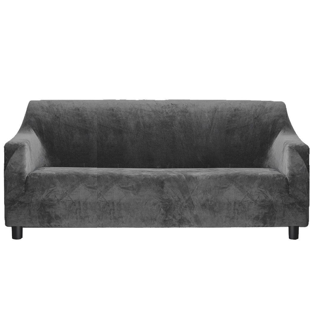 Marlow Sofa Covers 4 Seater High Stretch Grey-1910112338023944192