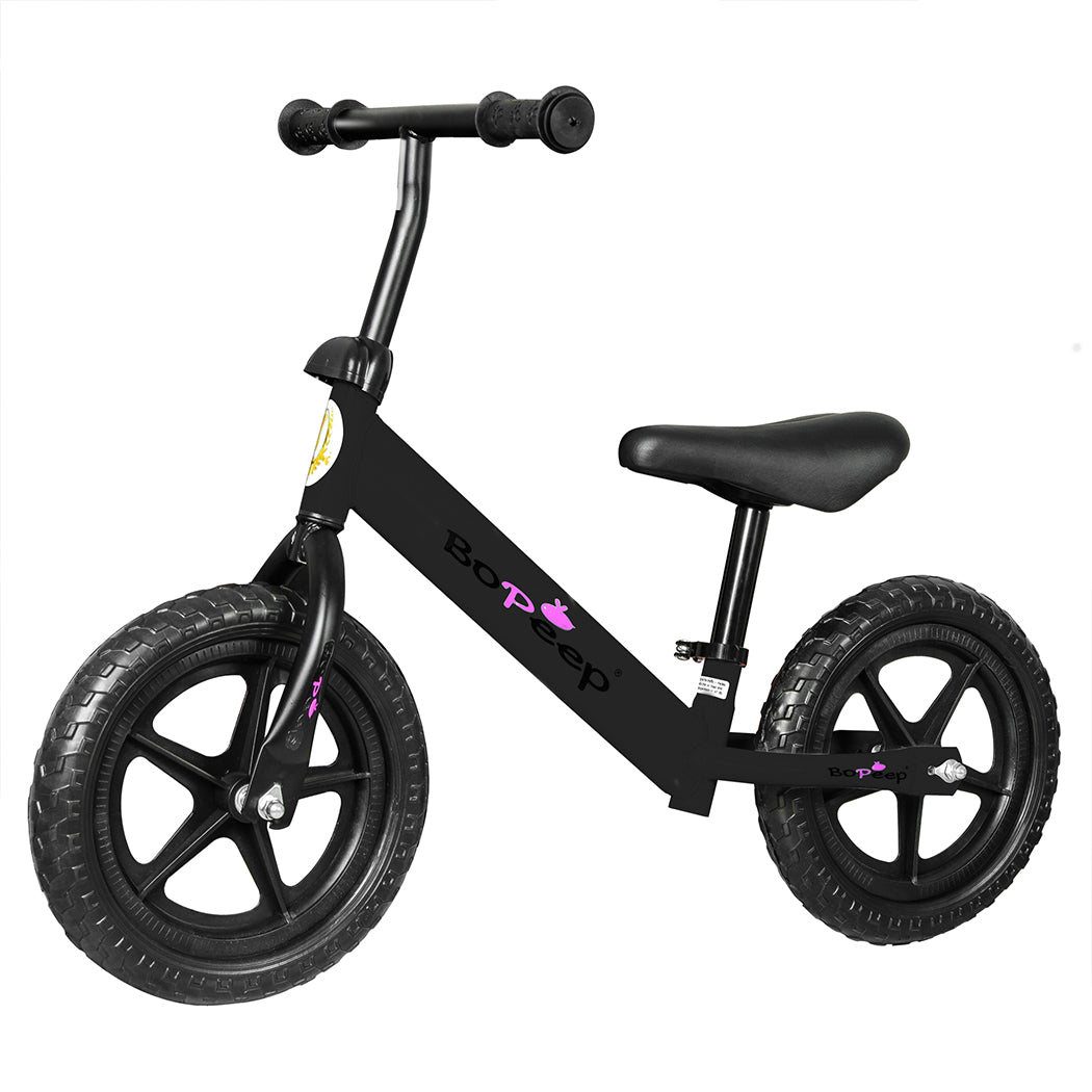 BoPeep Kids Balance Bike Ride On Toys Black-1954802781164539904