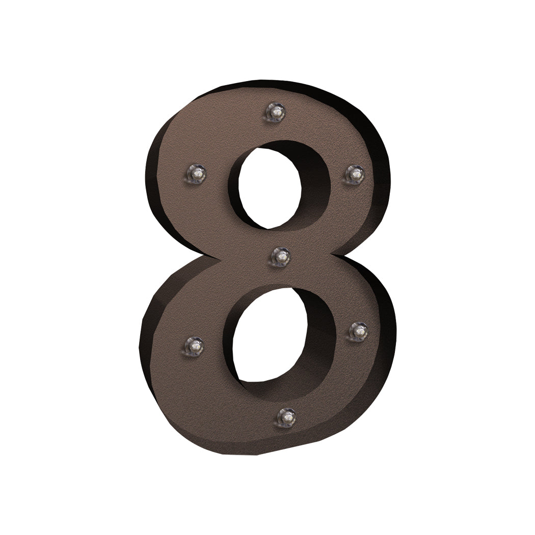 LED Metal Number Lights Free Standing-1954803064917594112