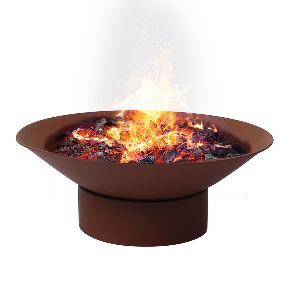 2 IN 1 Steel Fire Pit Firepit Pits Bowl Rust-1910112944486748160