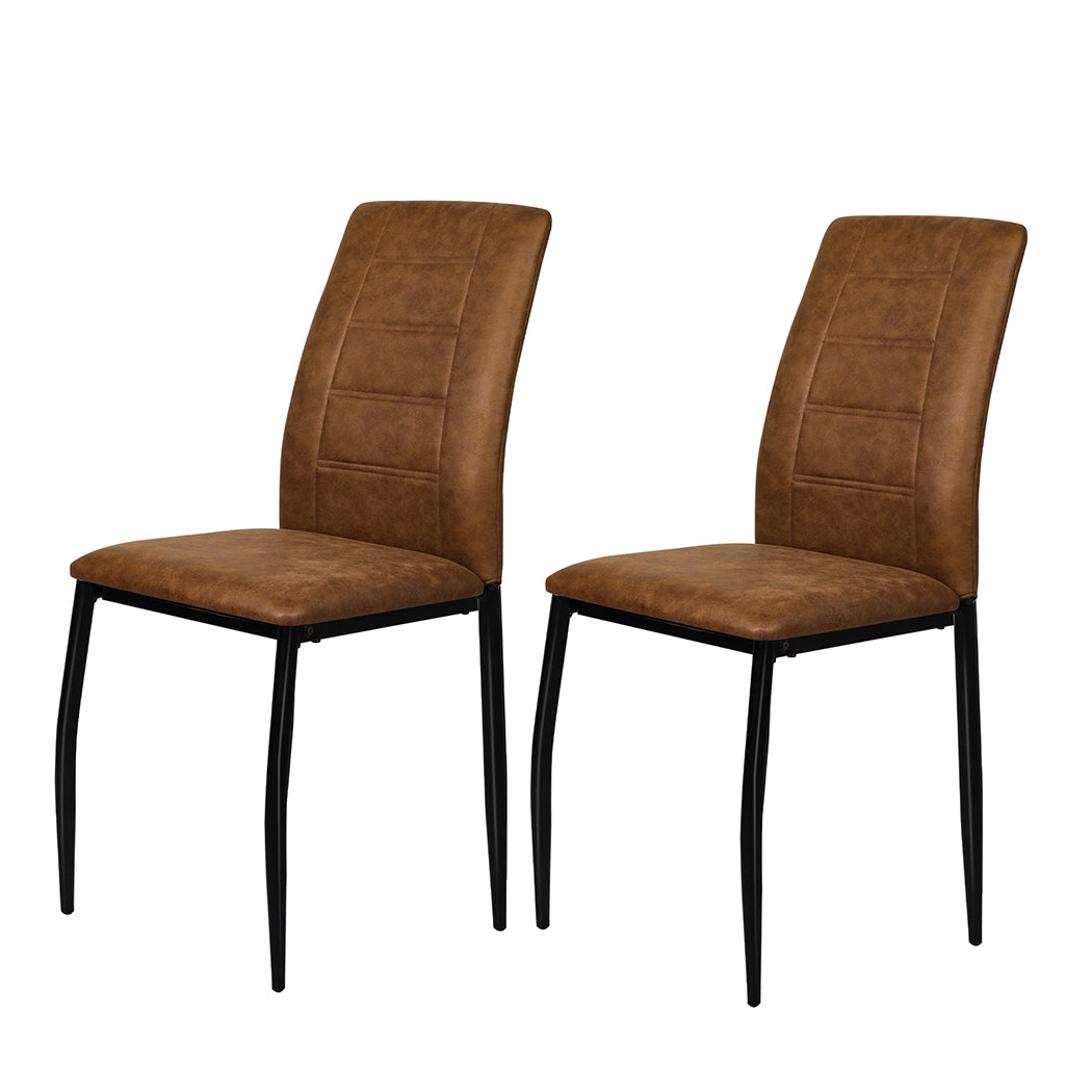 Levede 2x Dining Chairs Leathaire Kitchen-1910113295172505600