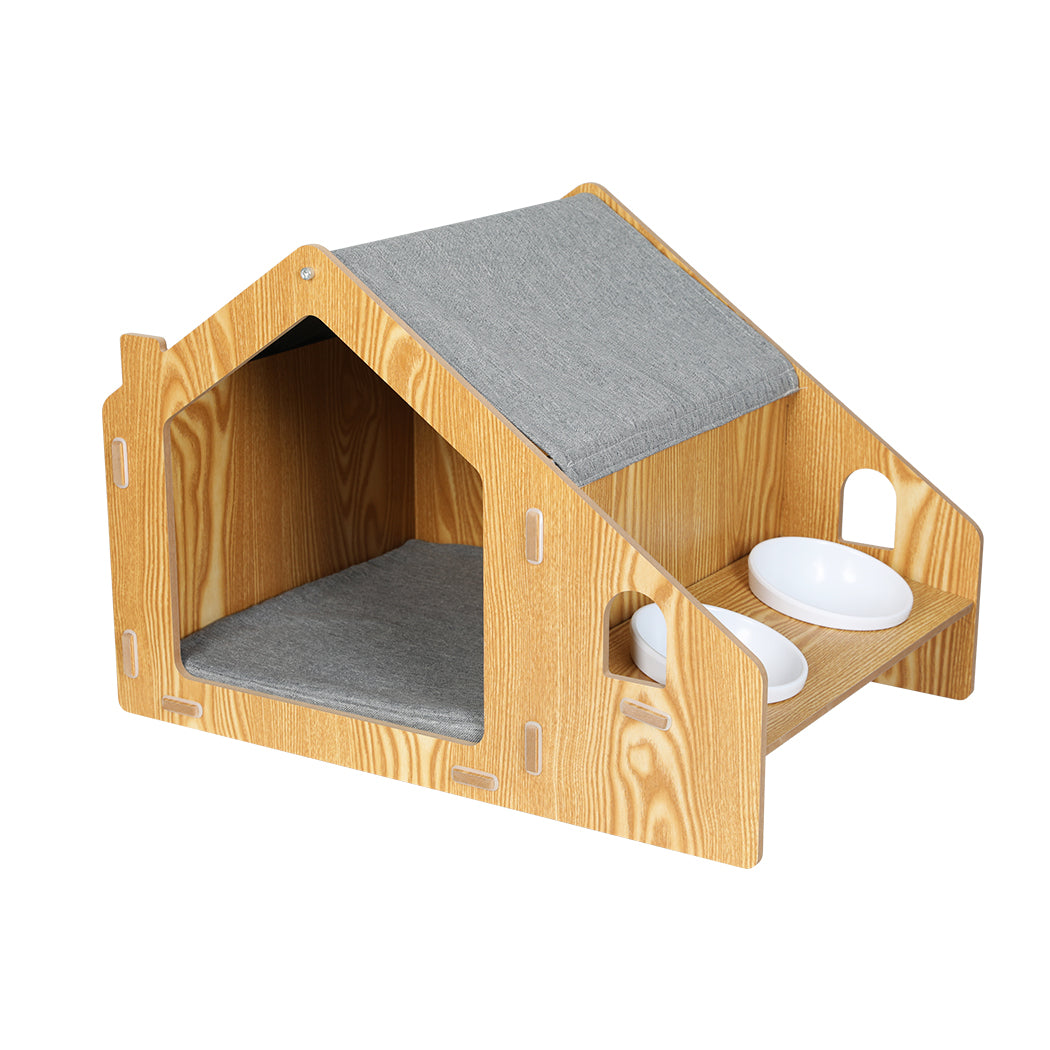 PaWz Wooden Pet House Cat Kennel Elevated-1919892827307905024