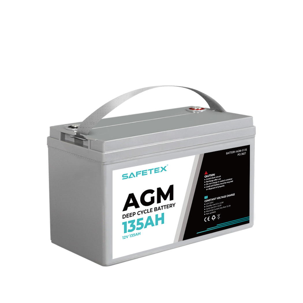 Safetex 12V 135Ah AGM Deep Cycle Lead-1910113181150351360