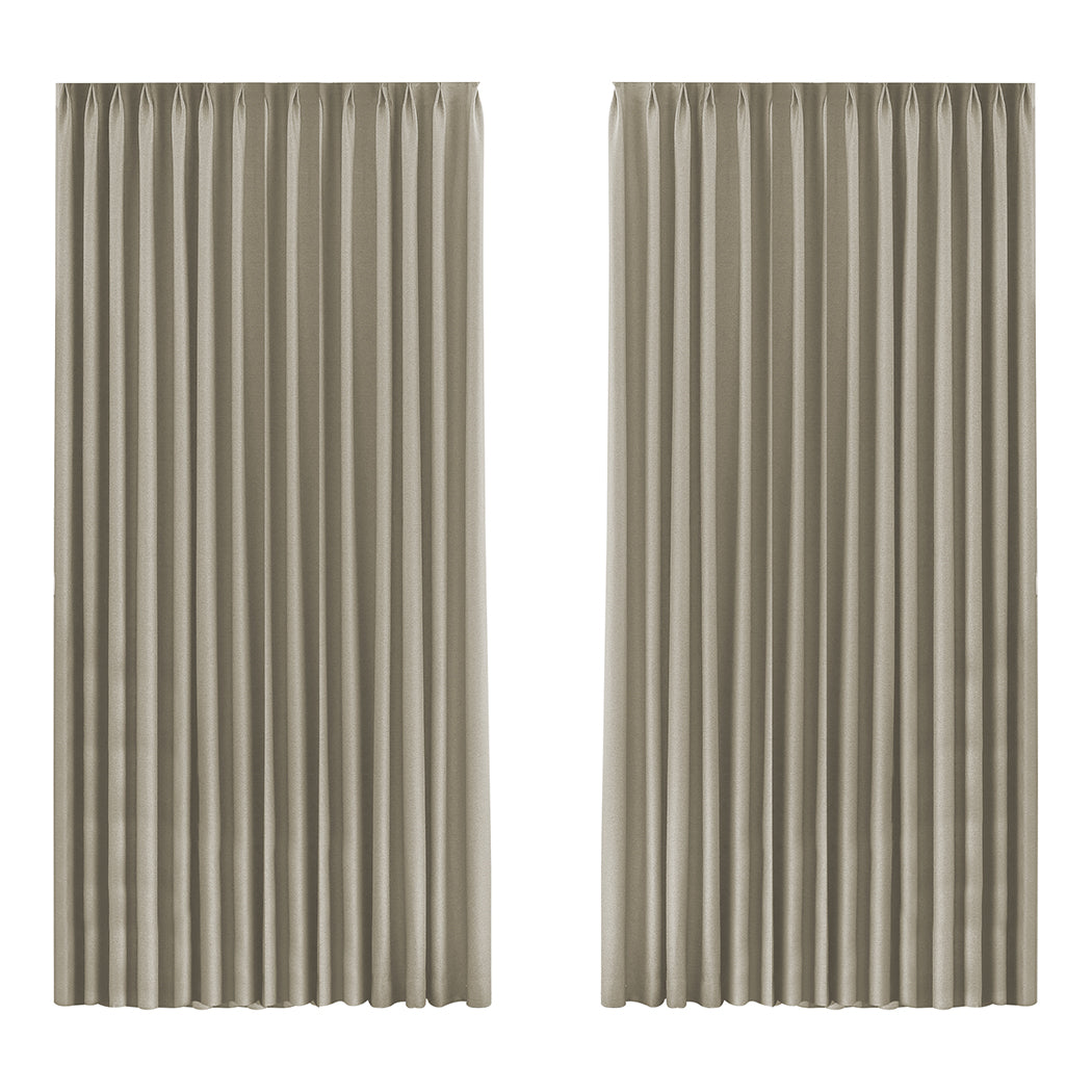 Marlow 2XBlockout Curtains Chenille 240x250 Coffee-1954802977277612032