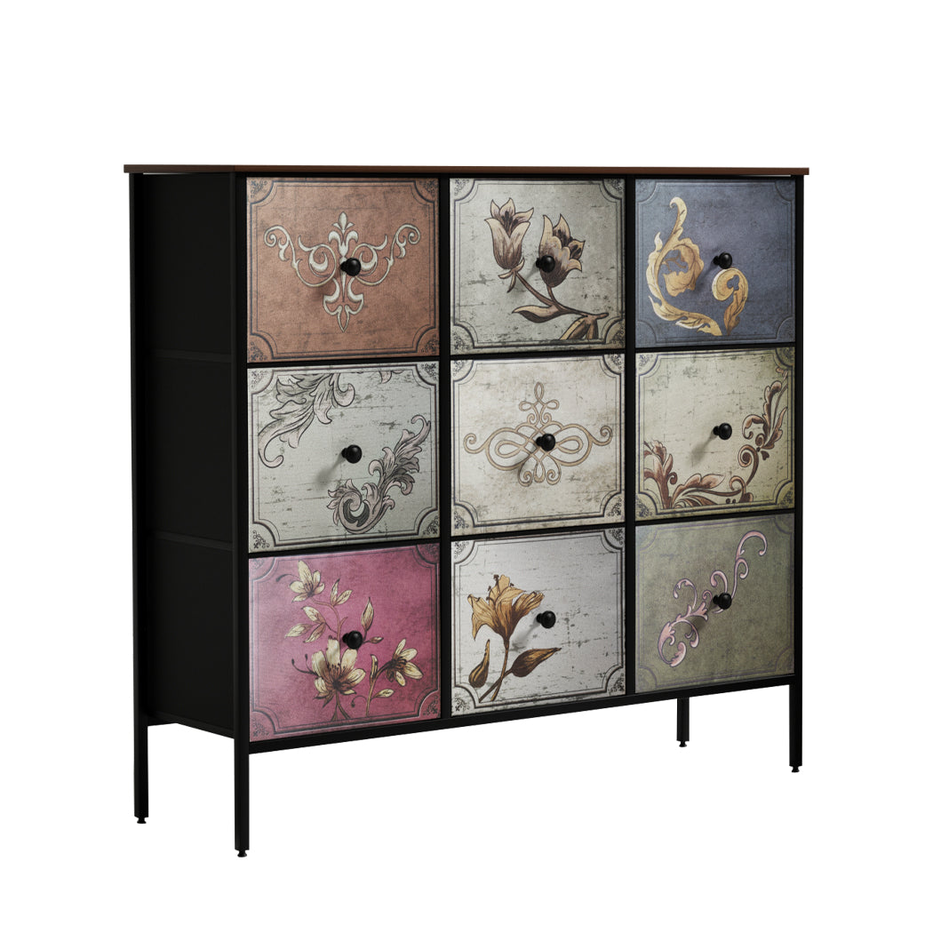 Levede 9 Chest of Drawers Storage Cabinet-1954802998249132032