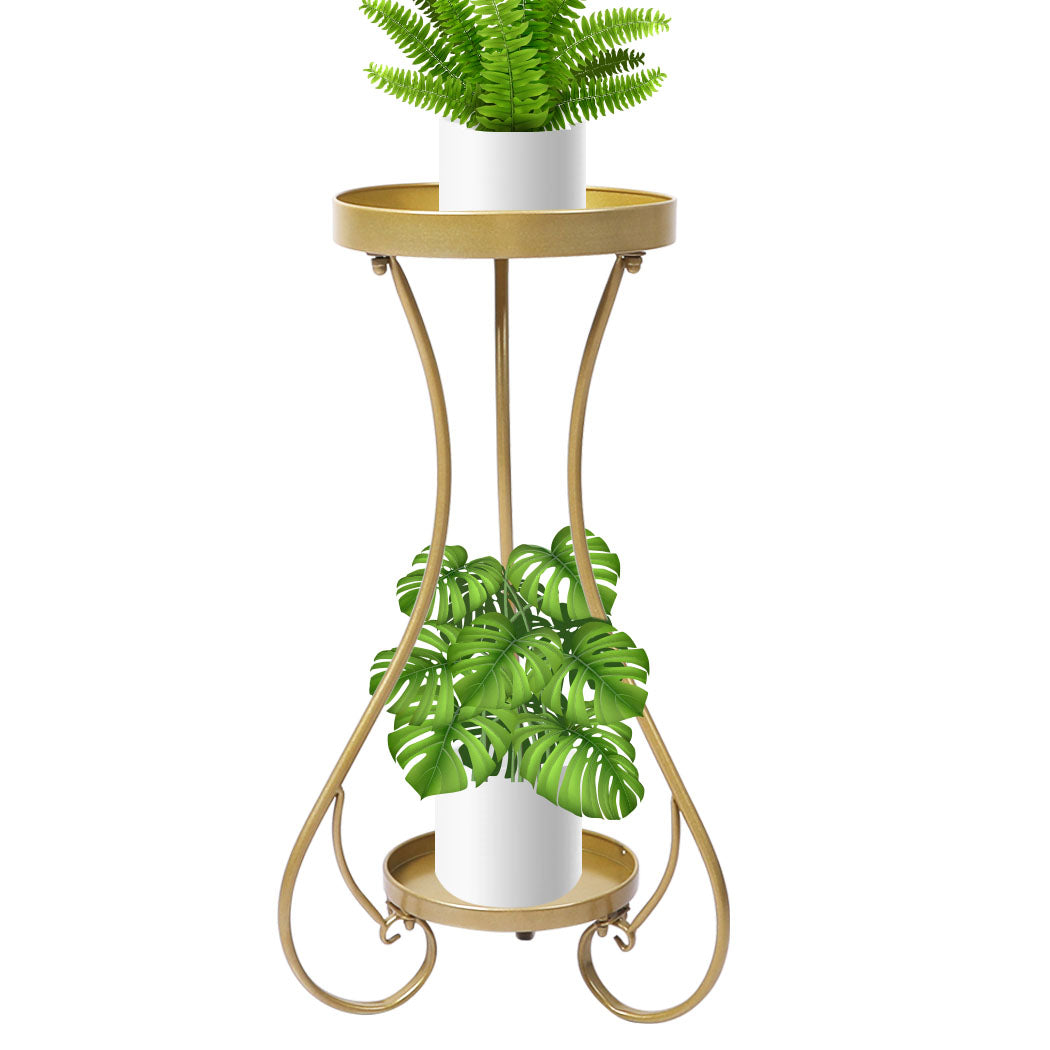 Levede Plant Stand 2 Tiers Outdoor Indoor Large-1910112298584903680