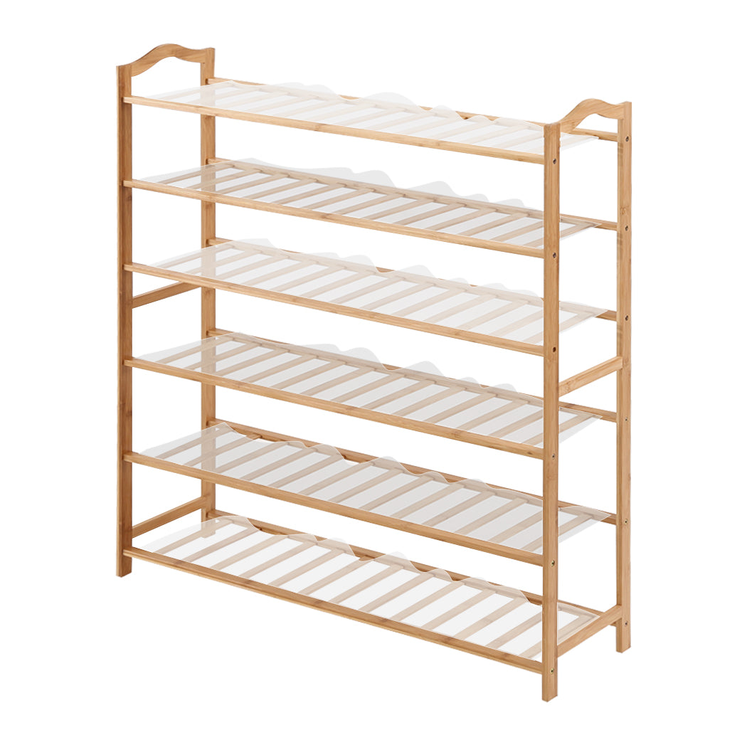 Levede Bamboo Shoe Rack Storage Wooden 80cm-1910113027890483200