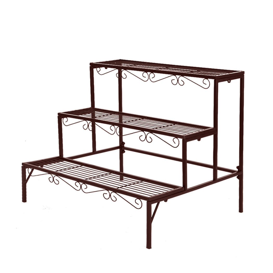 Levede Plant Stand 3 Tier Rectangle-1954802658560839680