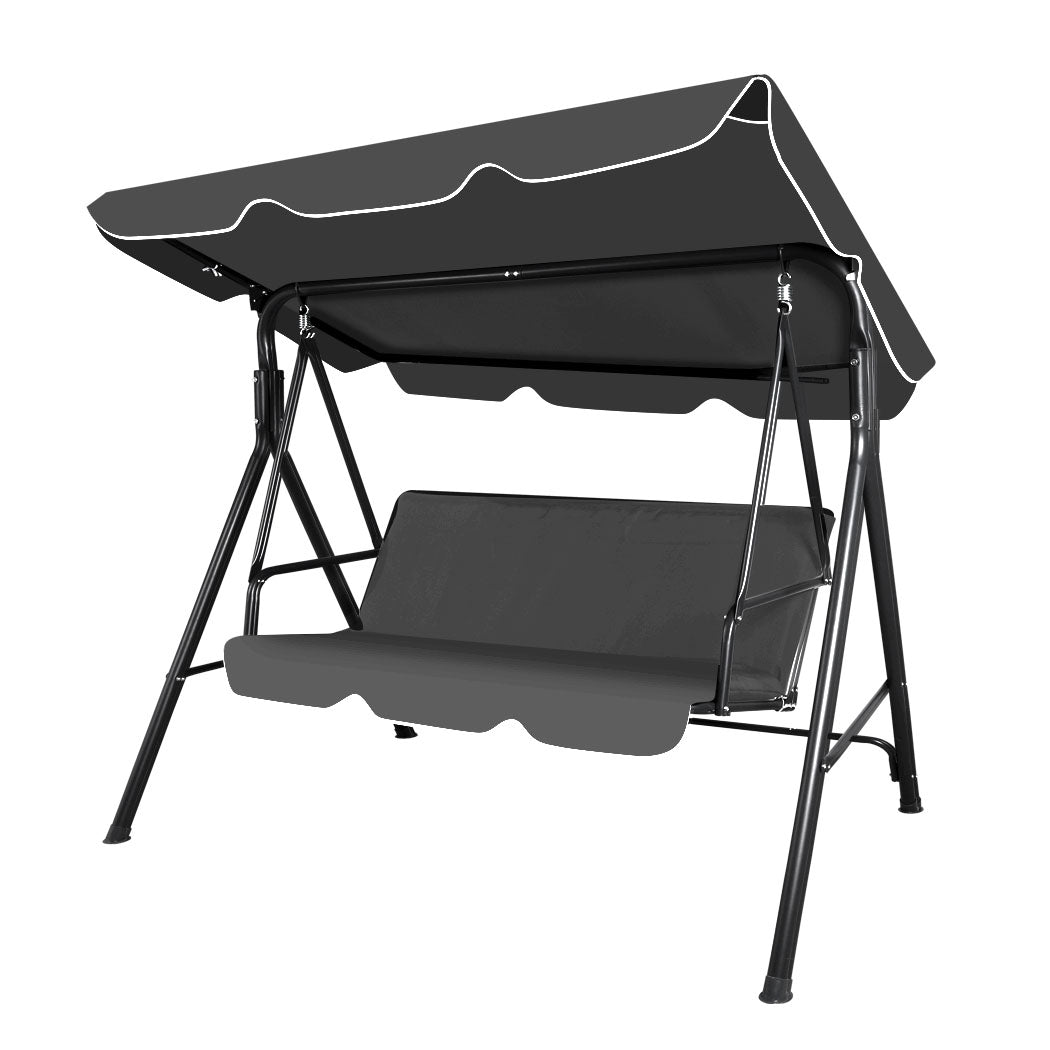 Levede Swing Chair Hammock Outdoor Furniture Grey-1919892868319809536