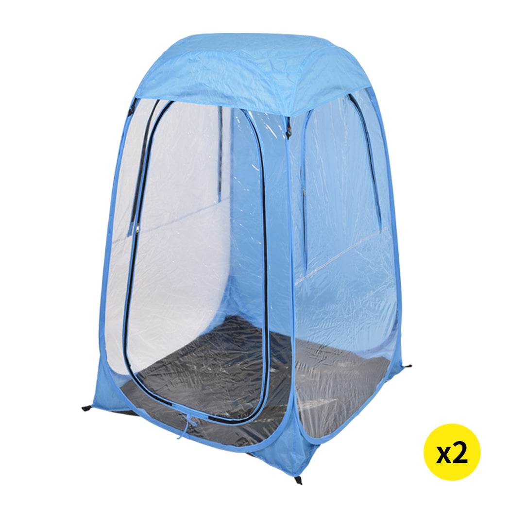2x Mountview Pop Up Tent Camping Weather Blue-1910112601317183488