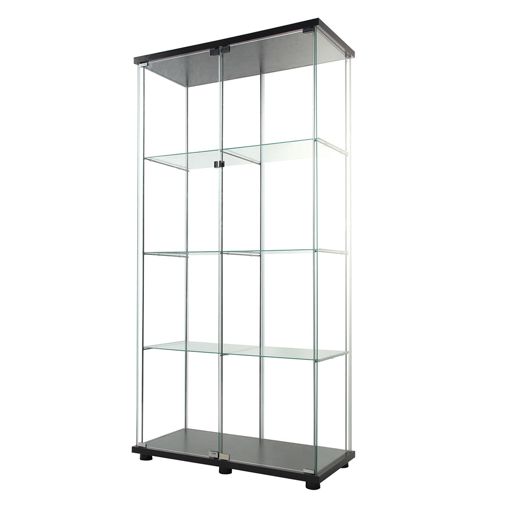 164cm Glass Display Cabinet 2 Doors-1954802343254036480