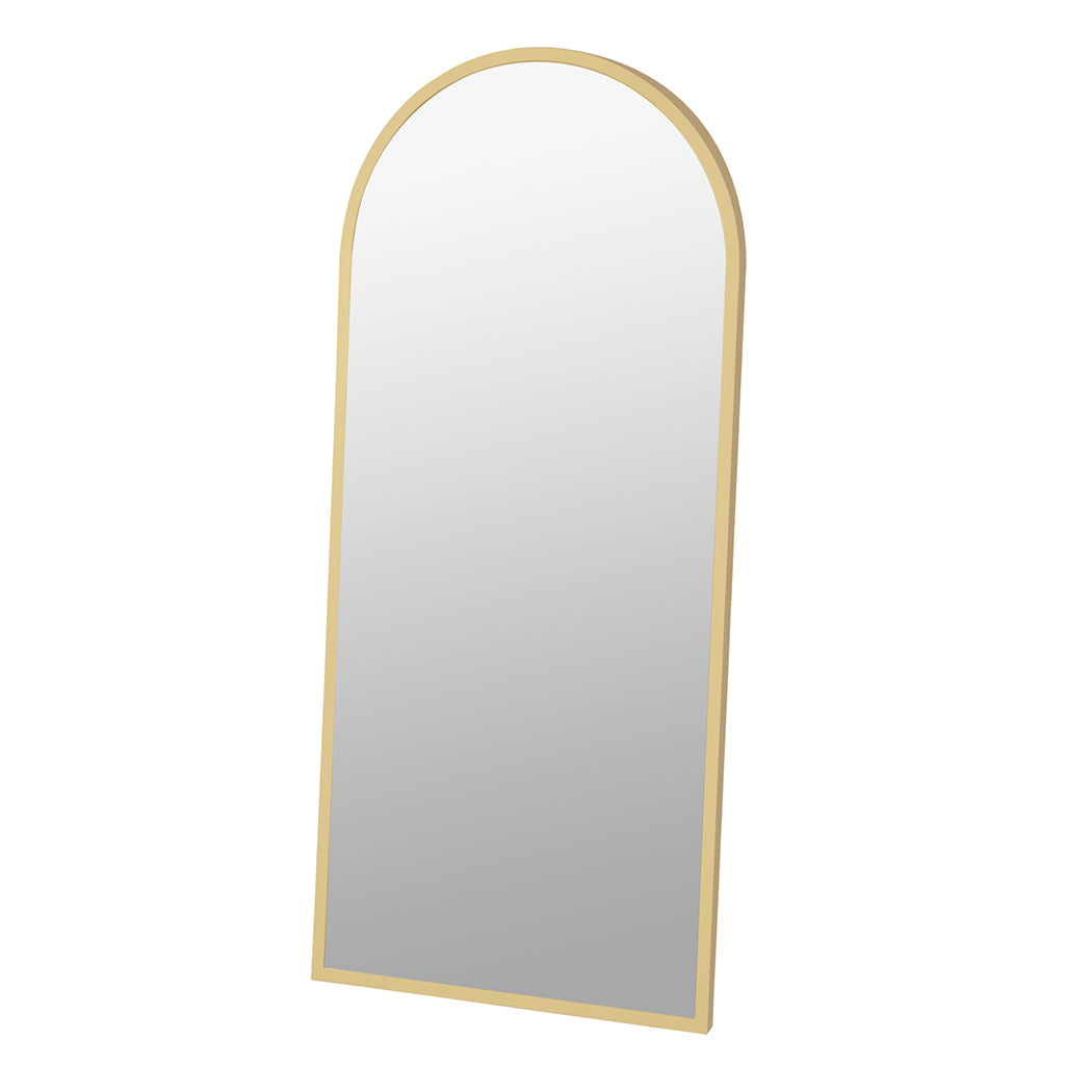 Yezi Floor Mirror Full Length Mirrors 1.8M Gold White-1954803006339944448