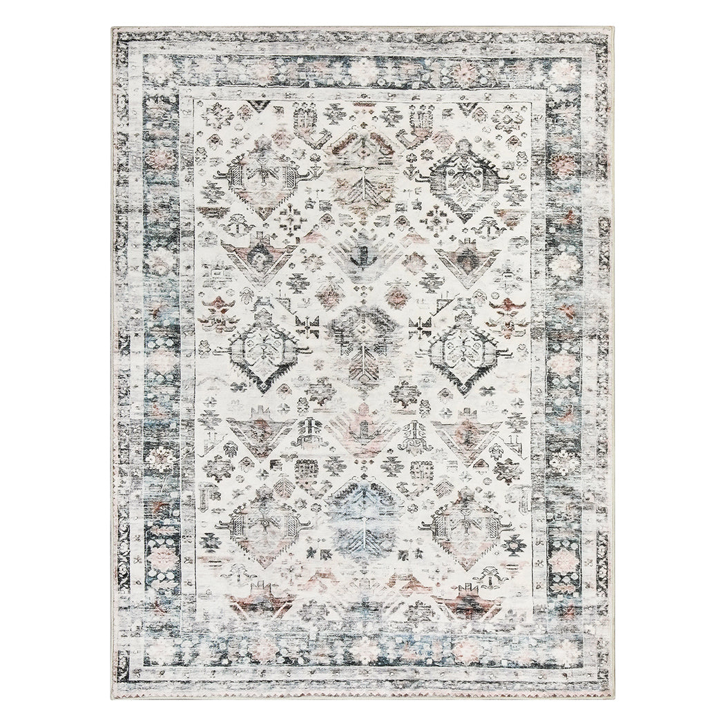 Marlow Floor Rug Vintage Short Pile Washable Carpet Soft Plush Non Slip 160x120-1954802389043253248
