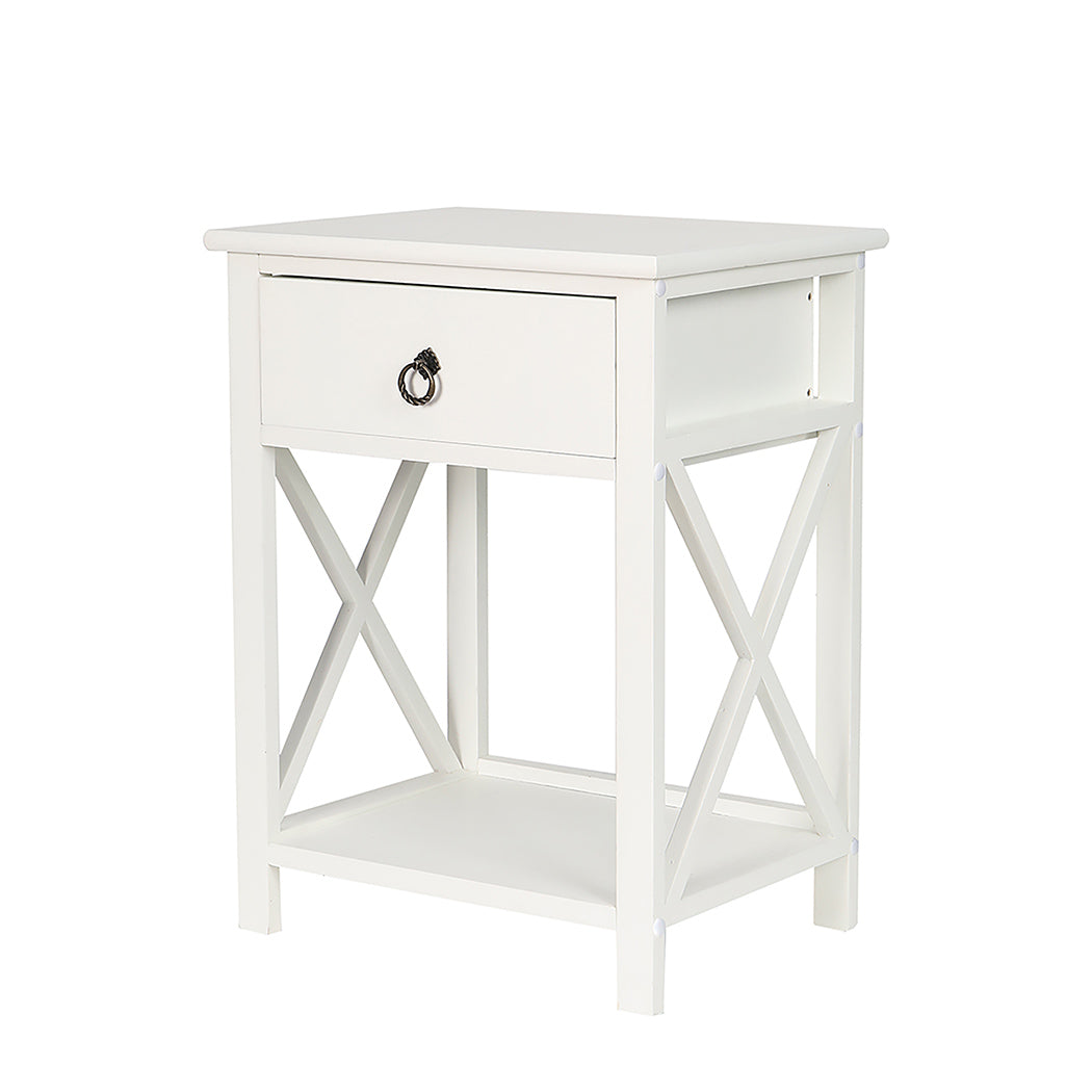 Levede 1x Bedside Tables Drawers Side-1954802691104444416