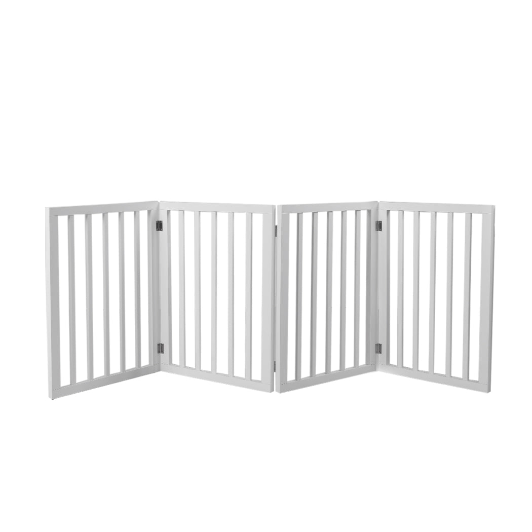 Wooden Pet Gate Dog Fence Retractable White 600x 3MM-1954802529225281536