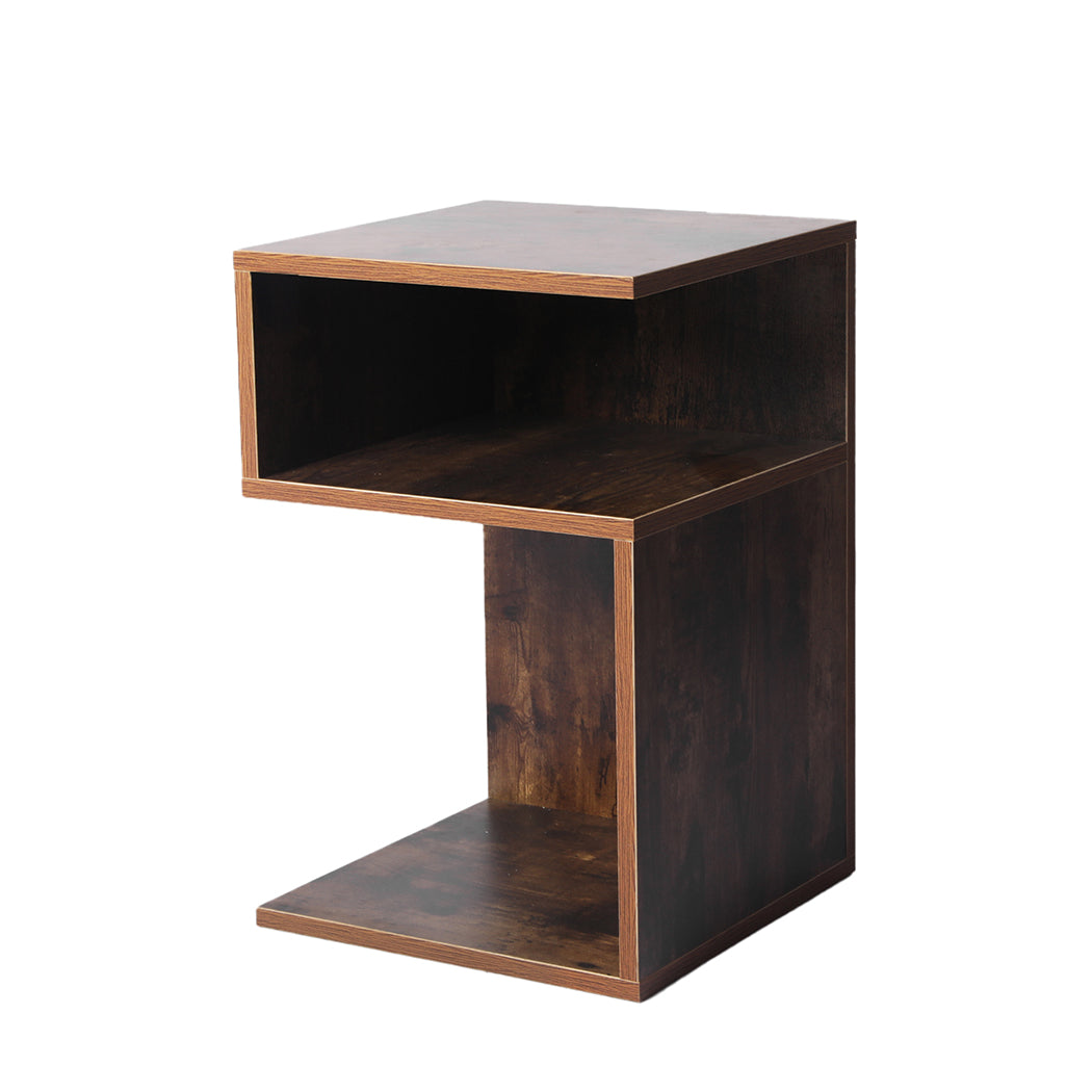 Levede 2x Bedside Tables Wood Side End Oak-1954802869706297344