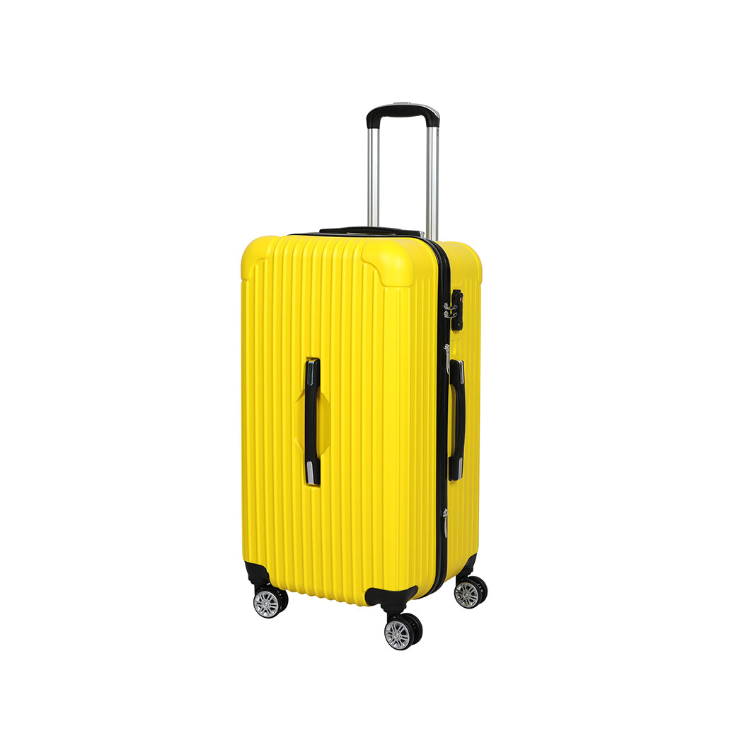 Slimbridge 28"Trunk Luggage Travel Suitcase Yellow 28 inch-1910112843395633152