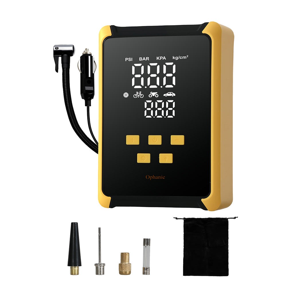 Manan 12V 150PSI Portable Tire Inflator with LED Light-1973194186740076544